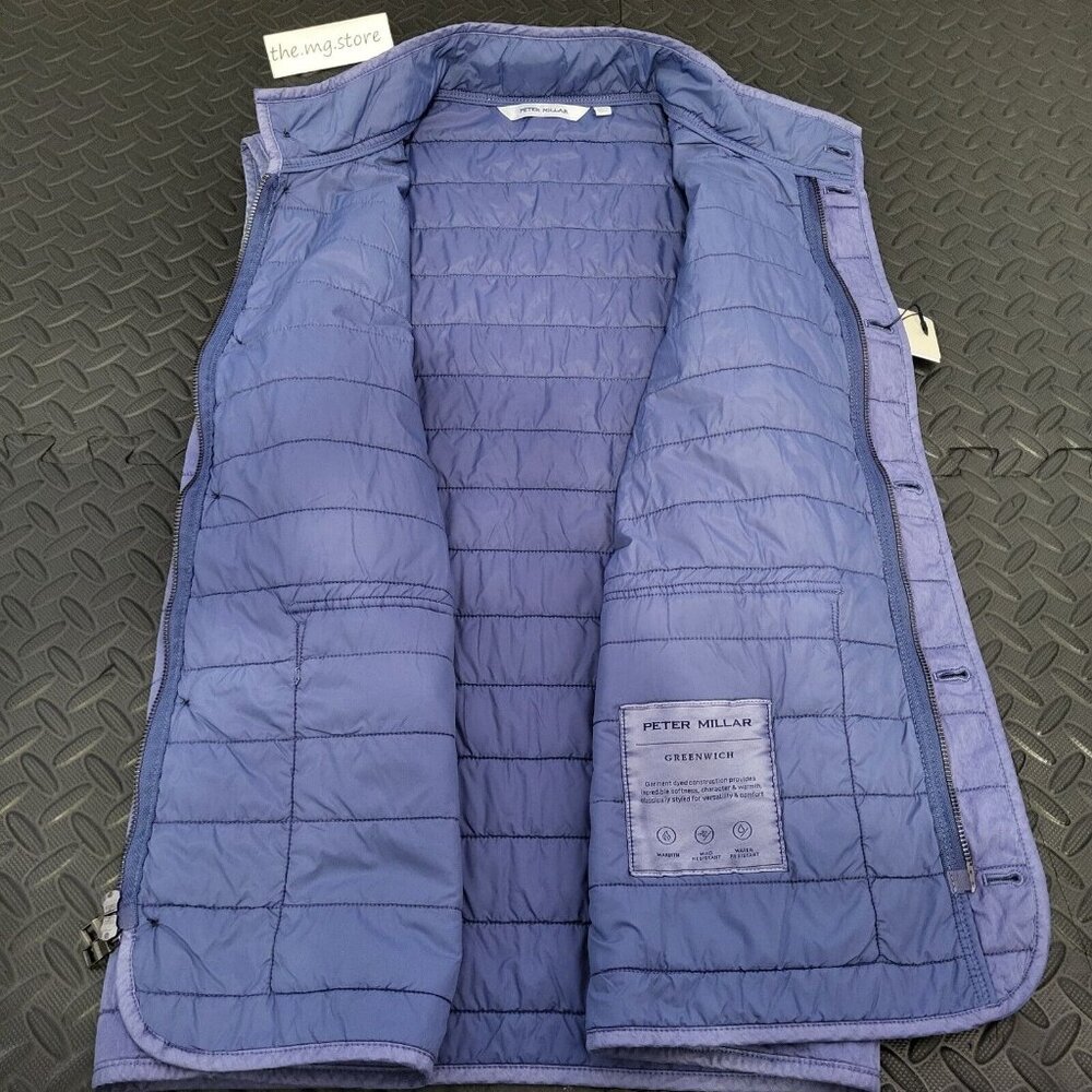 Peter Millar  Garment-Dyed  Stardust Blue Vest Men's Sz XL MSRP $230 - Picture 5 of 9